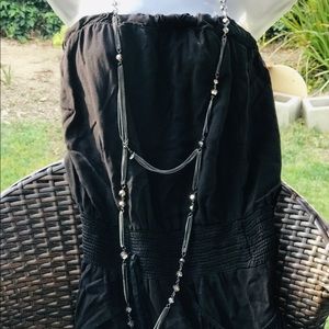 Express Black Tone Chain Necklace